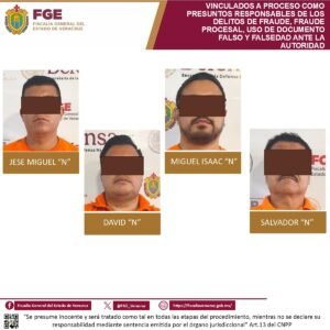Ratifican prisión preventiva contra cuatro presuntos integrantes del “Cártel Inmobiliario”