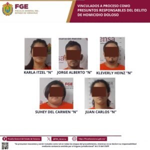 Vinculan a proceso a cinco por homicidio doloso en la colonia Veleros en Coatzacoalcos